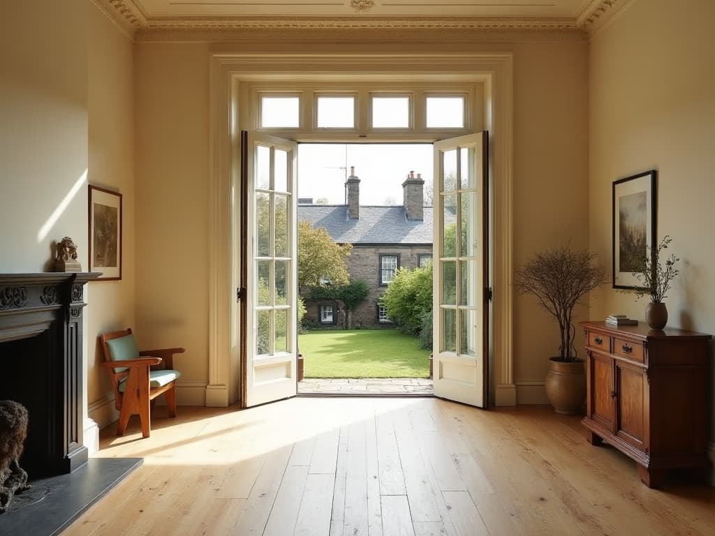 Victorian villa interior architecture, Morningside Edinburgh — handmade plaster and timber floors by Halcyon Studio